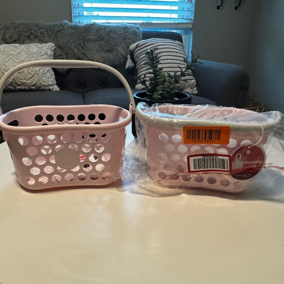 Pink Target Shopping Basket for Kids Pastel Target Basket - Picture 1 of 7